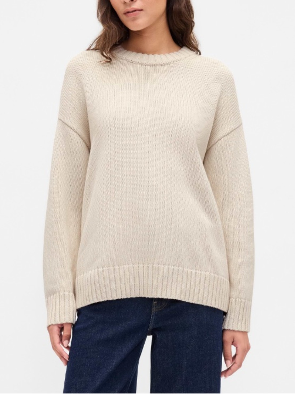 gap 100% cotton oversized sweater